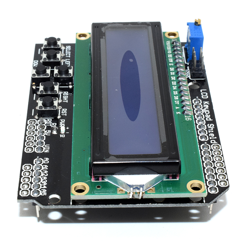 1602 LCD Keypad Shield Module Display for Arduino Duemilanove Uno Mega