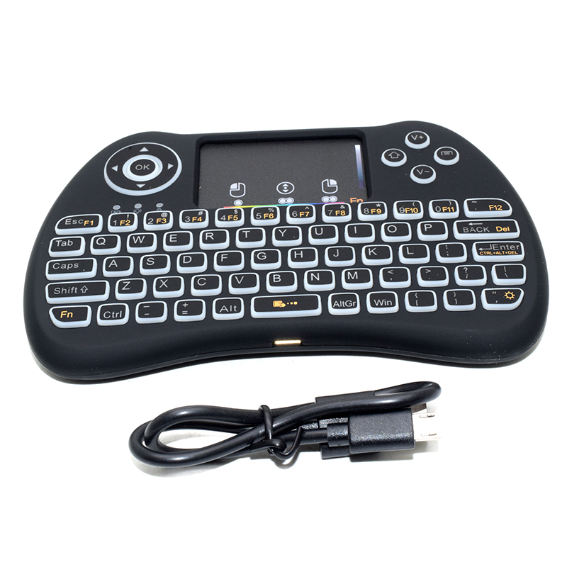 H9 wireless mouse keyboard i8 PLUS seven-color backlight / 2.4G wireless / wireless mouse mini keyboard For Raspberry PI