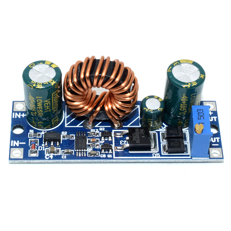 Adjustable DC voltage regulator module 5V12V dc-dc automatic buck-boost power regulator 0.5-30v 30W