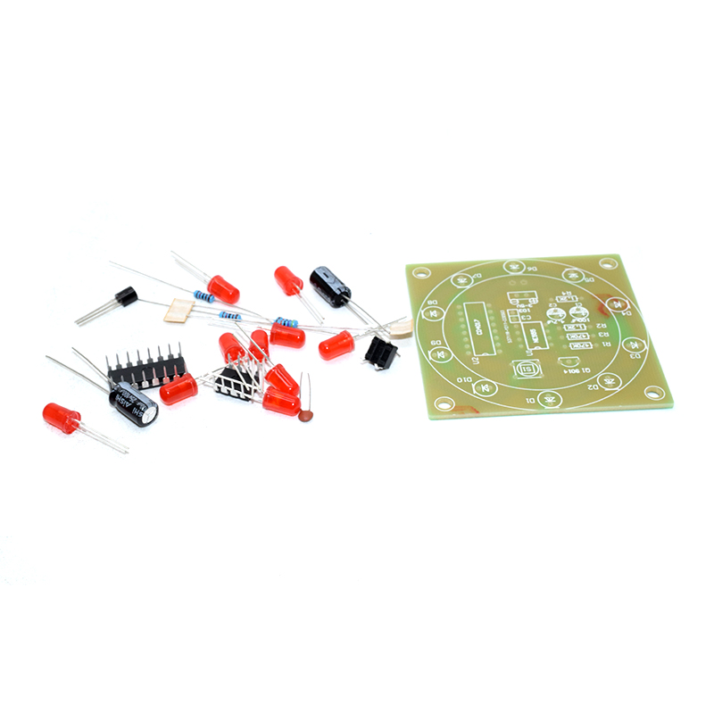 Electronic lucky turntable kit, simulation lottery electronics, DIY parts, fun electronic production (Spare parts)
