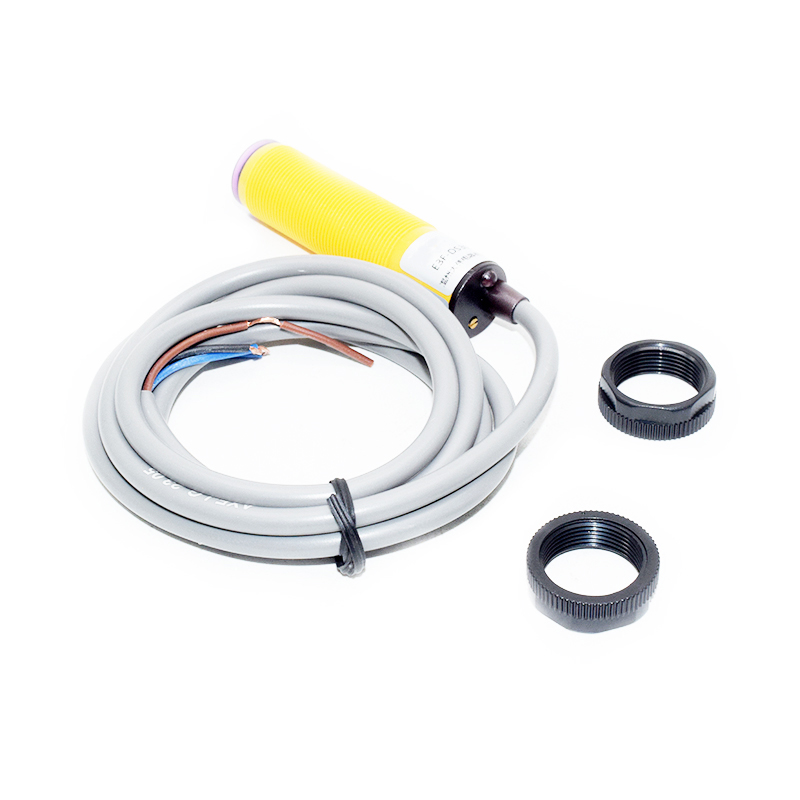 M18 photo sensor E3F-DS30C4 npn no Cylindrical Photoelectric sensor 18mm Threaded Cylindrical optical proximity sensor