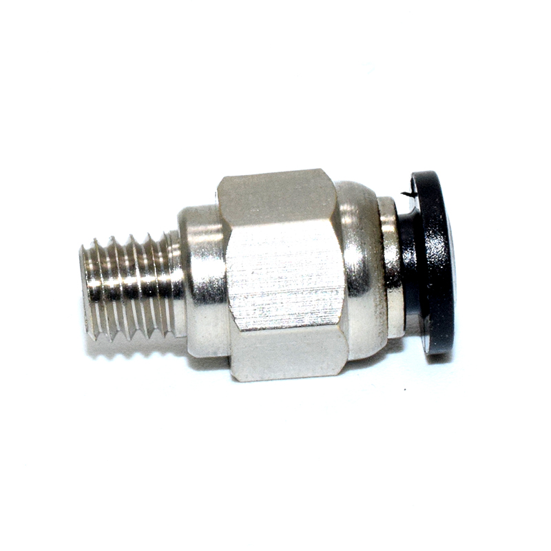 PC4-M6 J-head Push Fitting /Black through