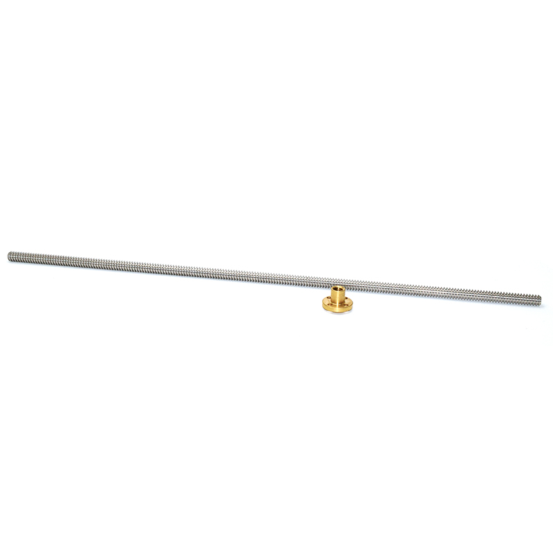T8-2-D8 screw; Screw diameter of 8mm, pitch 2mm lead screw length 400mm