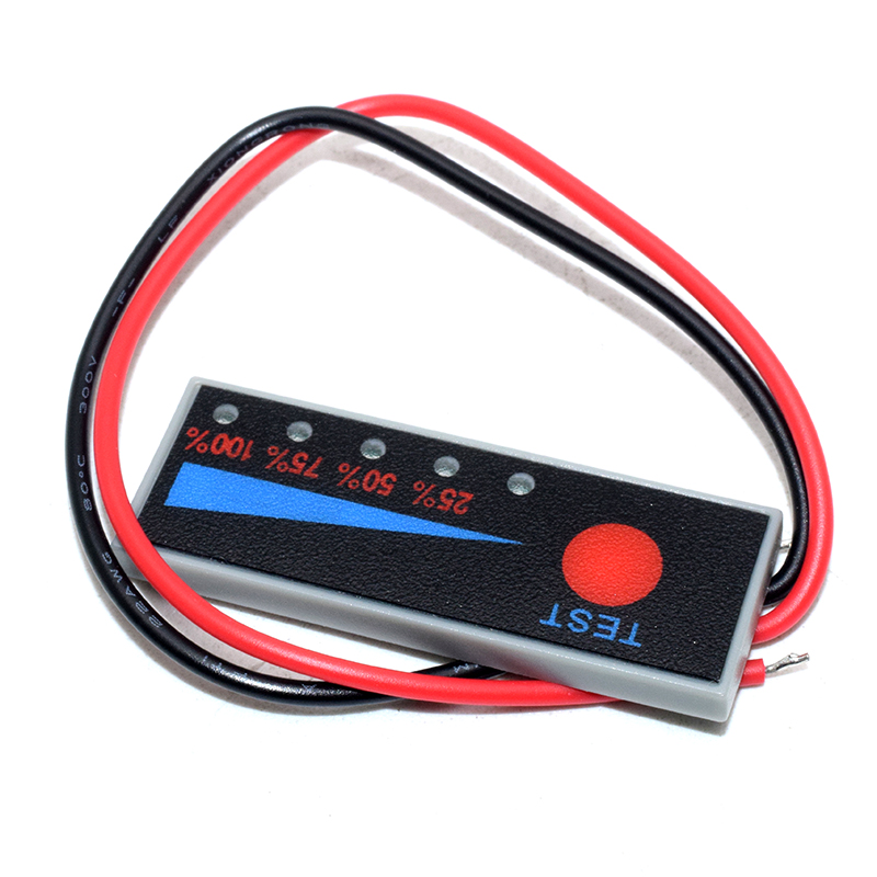 2S lithium battery 7.4V, full 8.4V /12V car battery indicator board