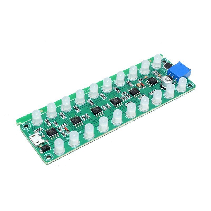 Blue LED Voice-activated sensor/ voice-activated sensor amplifier spectrum audio level meter/LED indicator flash melody lamp audio partner multi-color optional