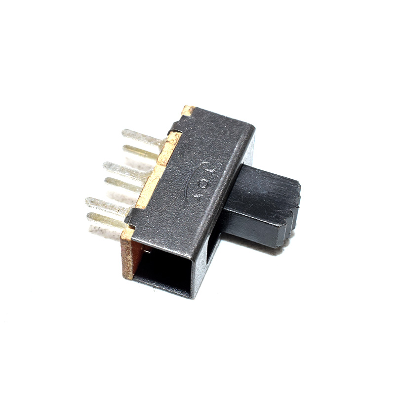 SS-22F24 (2P2T) bipolar double position slide switch 15.5*7.5 double row pointed needle toy toggle switch