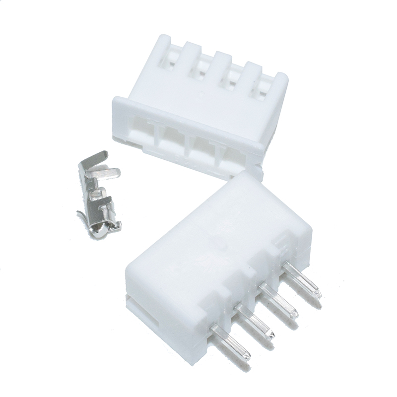 XH2.54 Connector 4P Pin 2.54mm Pitch Straight Pin Header+Housing+Terminals Hole through Type