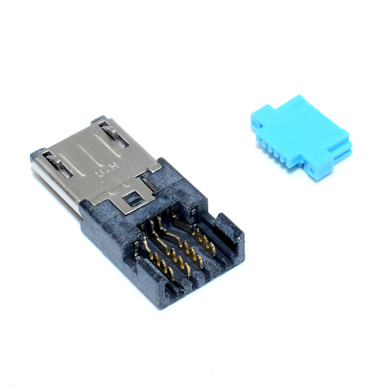 Micro USB 5P by Cable , not need Soldered , Clamp wire Connector