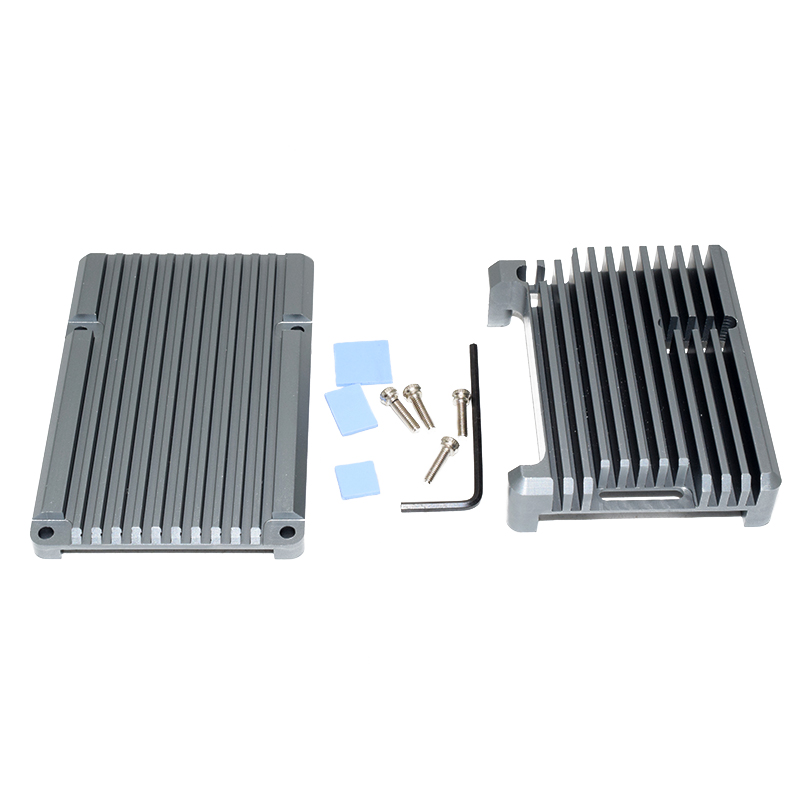 Raspberry pi 4 metal heatsink gray