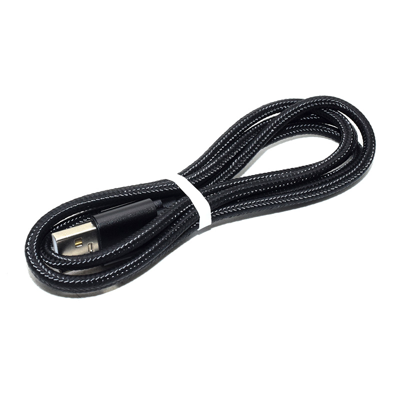 USB-C type-C Nylon Sleeve cable black 1M