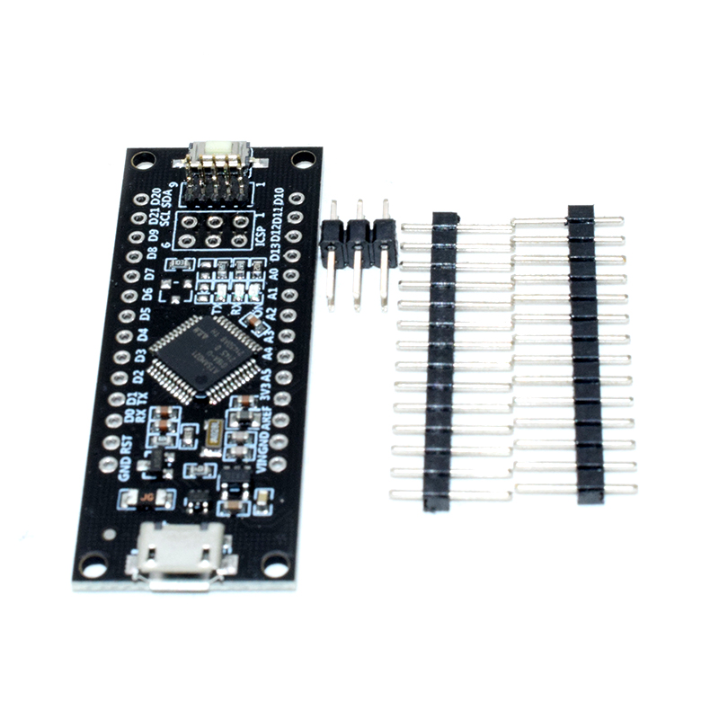 SAMD21 M0-Mini. 32-bit ARM Cortex M0 core. Pins UnSoldered. Compatible with Arduino Zero