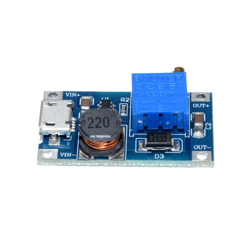 MT3608 DC-DC Booster Module 2A Booster Board With Micro USB