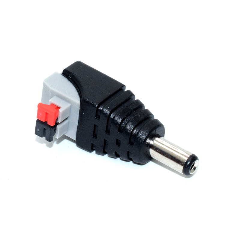 Spring Terminal Connector T0 DC Power 5.5*2.1 Adapter Male