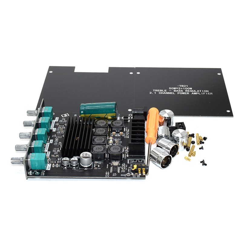 ZK-TB21 TPA3116D2 bluetooth 5.0 Subwoofer Amplifier Board 50WX2+100W 2.1 Channel Power Audio Stereo Bass AMP