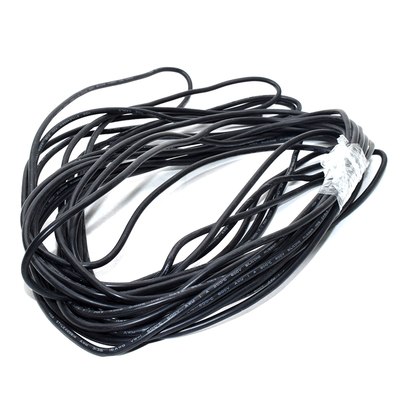 Black 16awg silicone wire 3239# 1.5 square 3kv high voltage and high temperature resistant wire