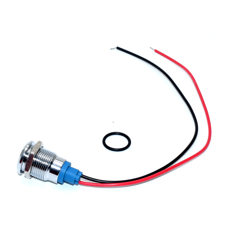 Led metal indicator 12mm 12V(white, red, yellow,green and blue)