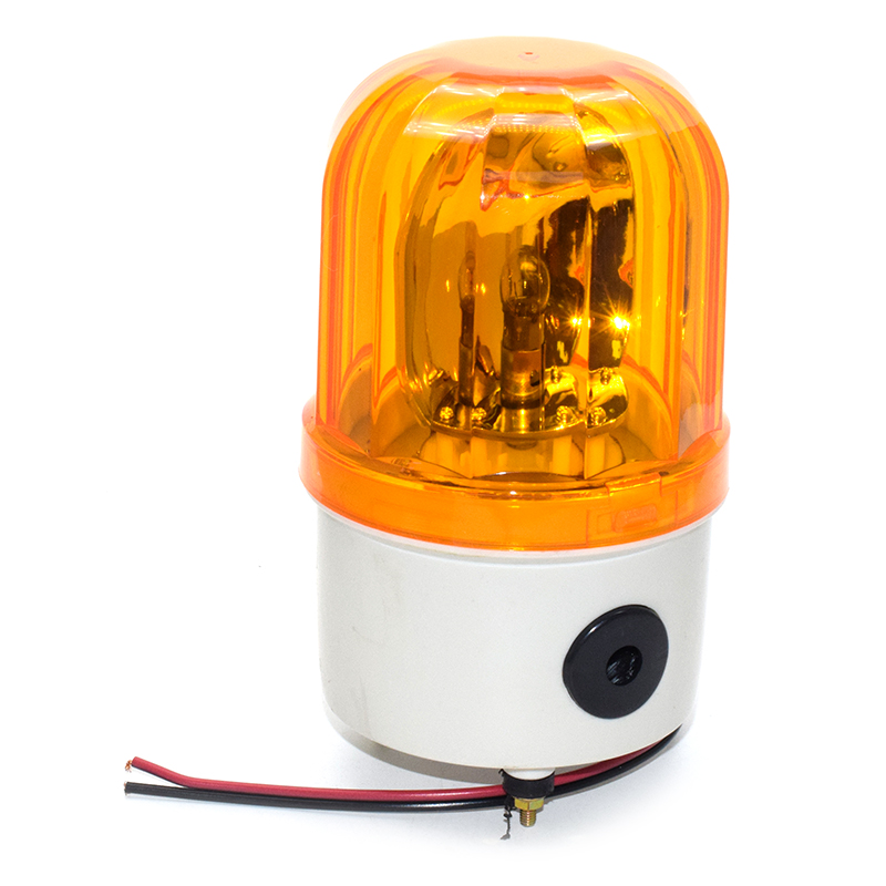 12MM Yellow Rotator Warning Light Strobe light for factory workshop , Emergency Light signal lamp rotatingswitch LTE-1101 Switch