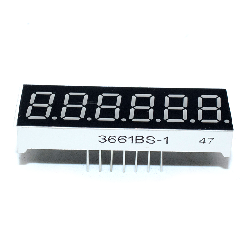 0.36 inches Red Common Cathode 6 Digital Tube 3661AS LED Display Module