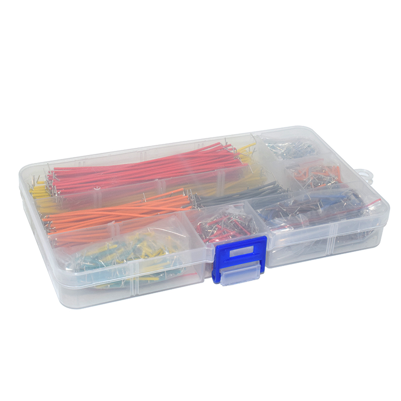 BBJ-840 840 Pieces Jumper Wire Kit 14 Lengths Assorted Preformed Breadboard Jumper Wire