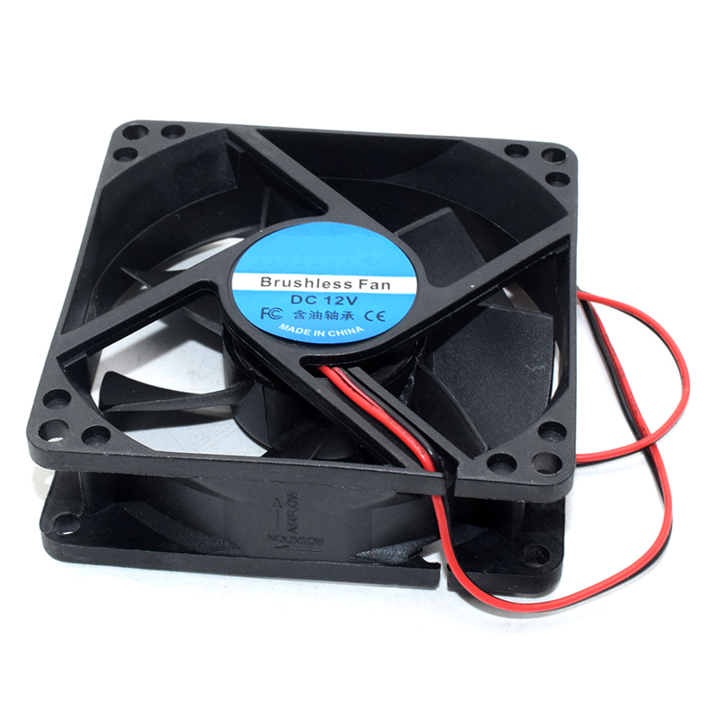 DC12V 80X25 80X80X25 80*80*25 Fan 2 Wires