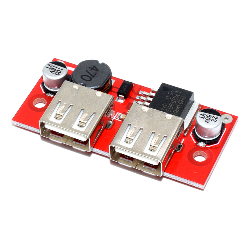 5V Step Down LM2596 Dual USB DC To DC Step Down Buck Converter LM2596 Module