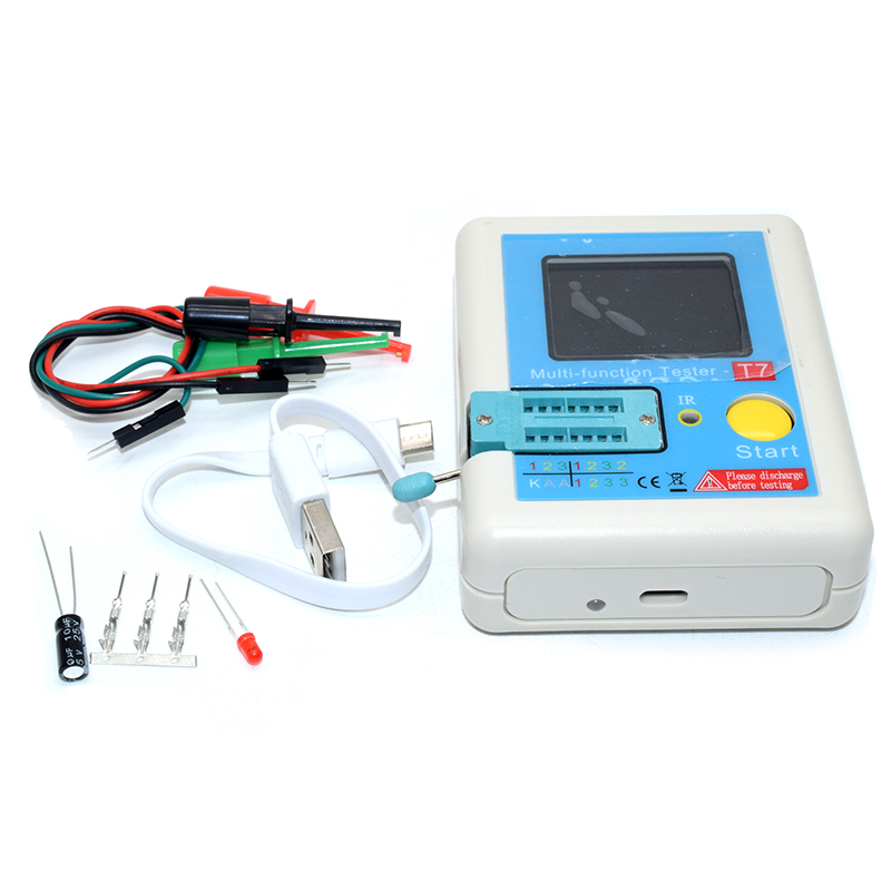 Full color screen graphic transistor tester LCR-T7