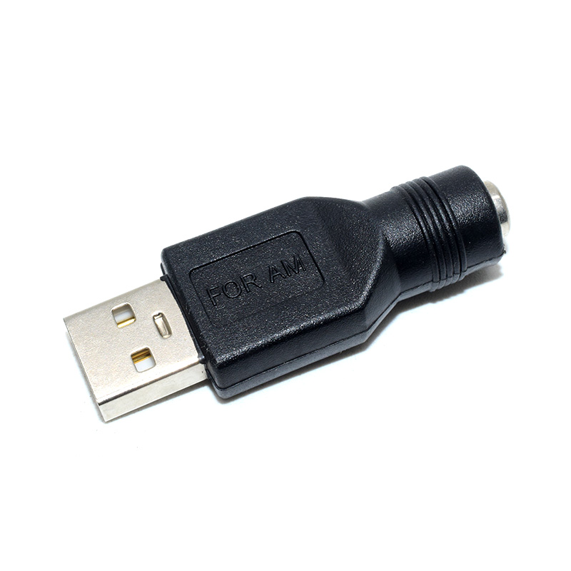 USB male to DC5.5*2.1 female adapter/ 5521 DC5.5*2.5MM female to USB male power adapter