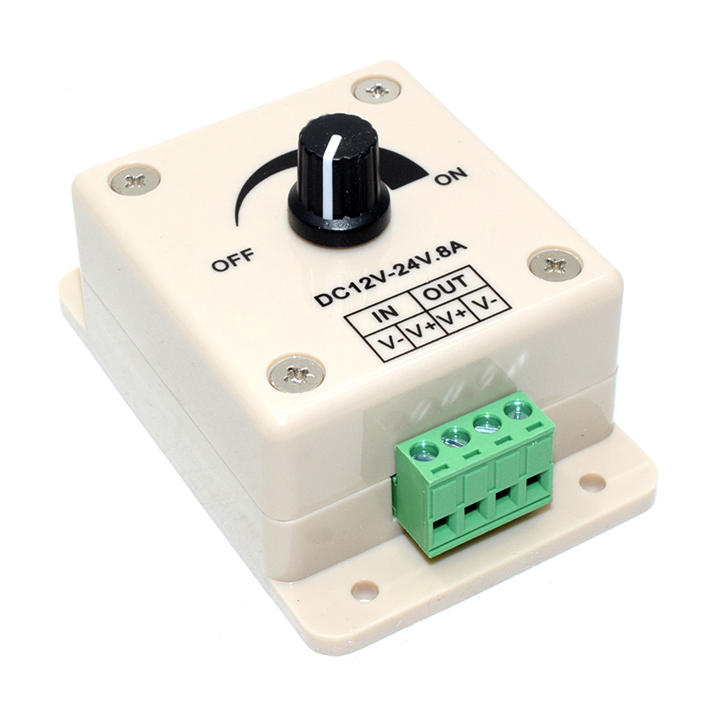 12V 8A PIR Sensor LED Strip Light lamps Switch Dimmer Brightness Controller