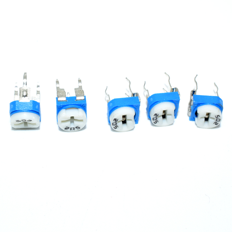 Horizontal adjustable resistors kits ,100R-1m 5pcs of 13kinds : 100 (101) 200 (201) 500 (501) 1K(102) 2K(202) 5K(502) 10K(103) 20K(203) 50K(503)100K(104) 200K(204) 500K(504) 1M(105)