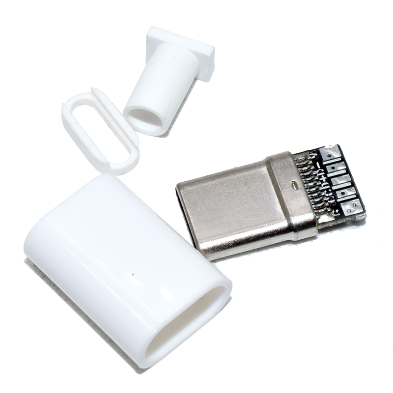 TYPE-C USB 3.0Plug Male connector With PCB 17pin welding Data OTG line interface DIY data cable accessories