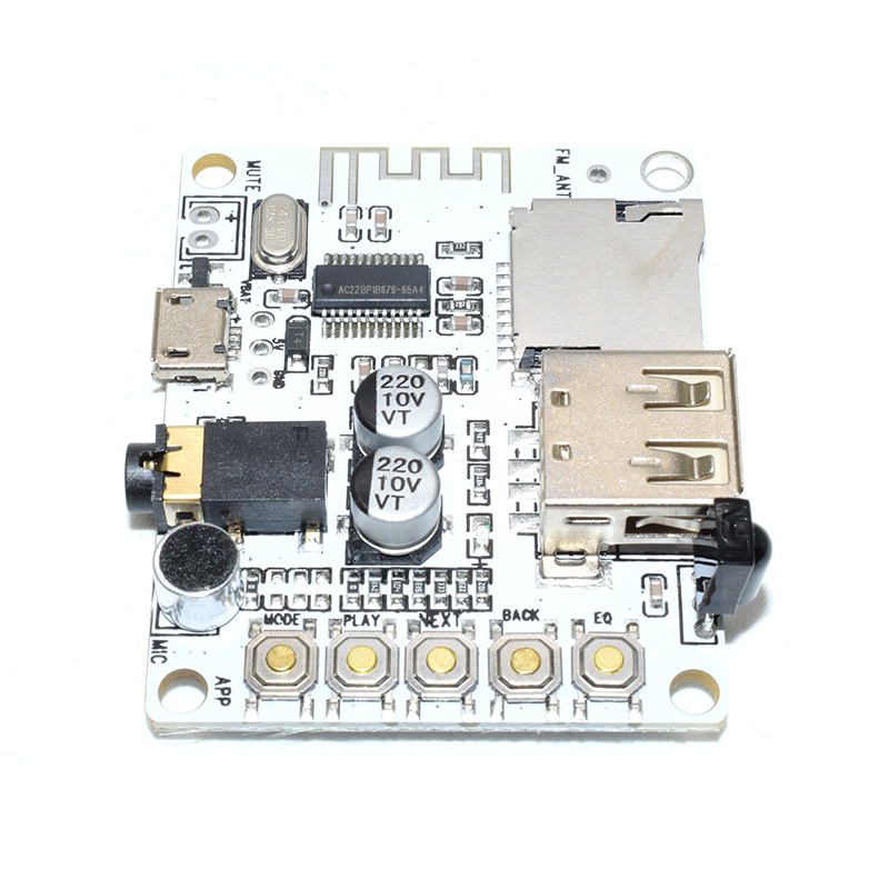 Bluetooth Audio Receiver Microphone Amplifier USB TF FM MP3 Decoder 4 Modes WMA WAV FLAC Player Amplifier Board