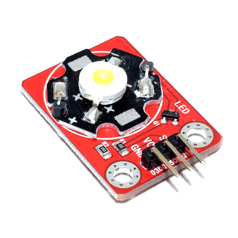 3W Warm White LED With XH2.54 3P Socket