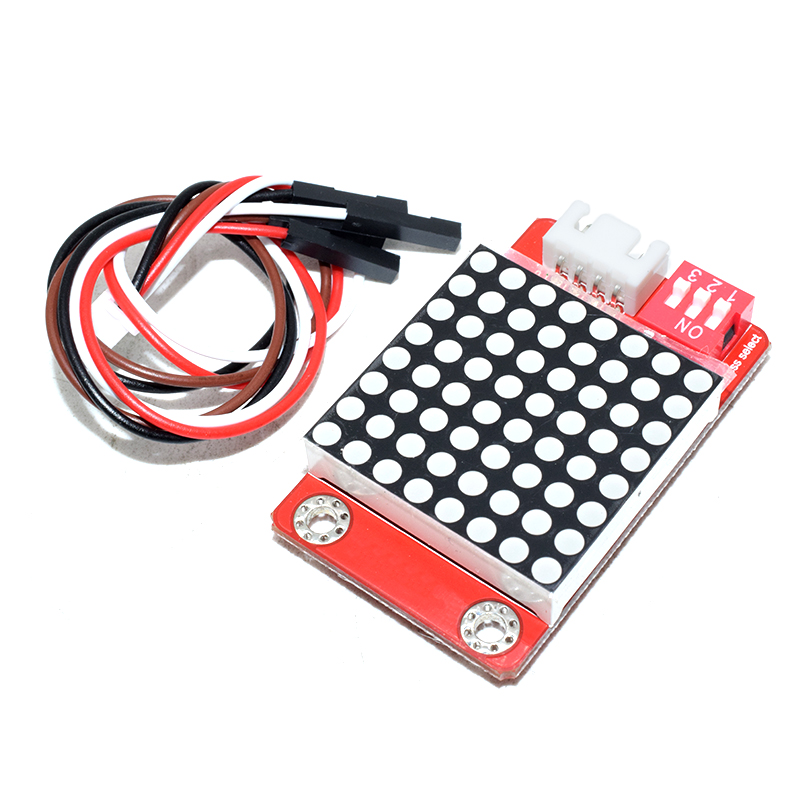 8*8 Dot Matrix HT16K33 driver I2C communication With XH2.54 3P Socket