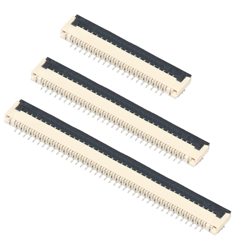 FFC 50P 0.5MM Clamshell Socket Downside Connector