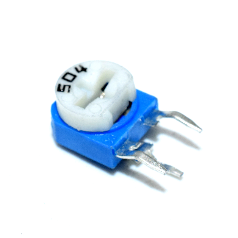 102 1K / 202 2K / 473 47K / 503 50K/ 104 100K/ 204 200K / 504 500K/ 105 1M / Trimmer / Plug-in vertical blue and white adjustable resistor