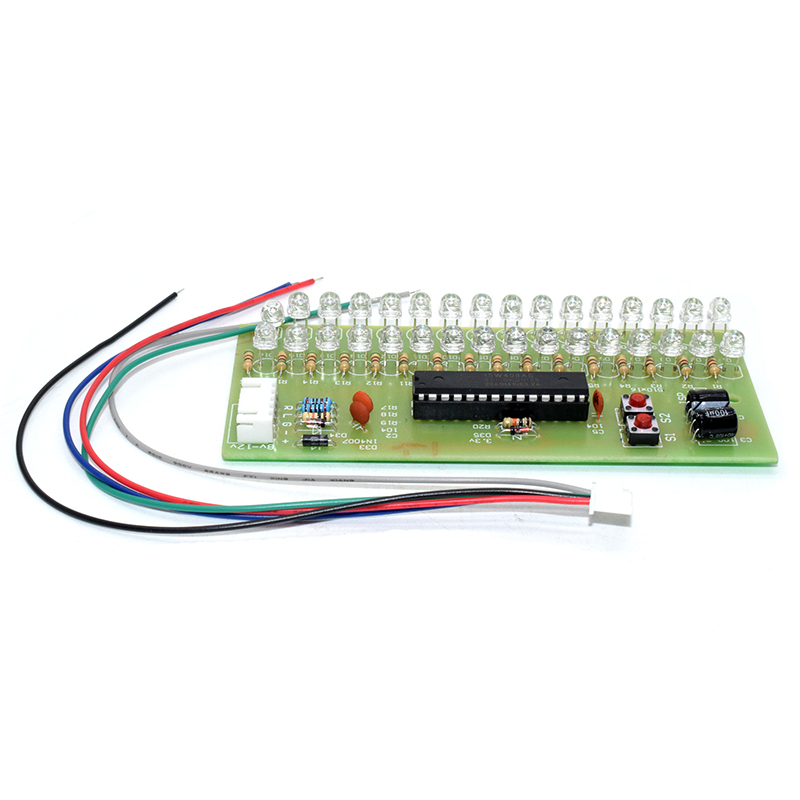 Blue light/LED light music audio/spectrum dynamic display volume/level indicator/display dual channel 16 lights