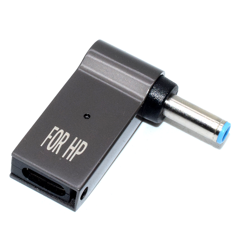4.5x3.0mm HP PD 100W Laptop Power Charger Supply Adapter Connector USB Type-C Female to DC Male Jack Plug Converter for Lenovo/HP/DELL