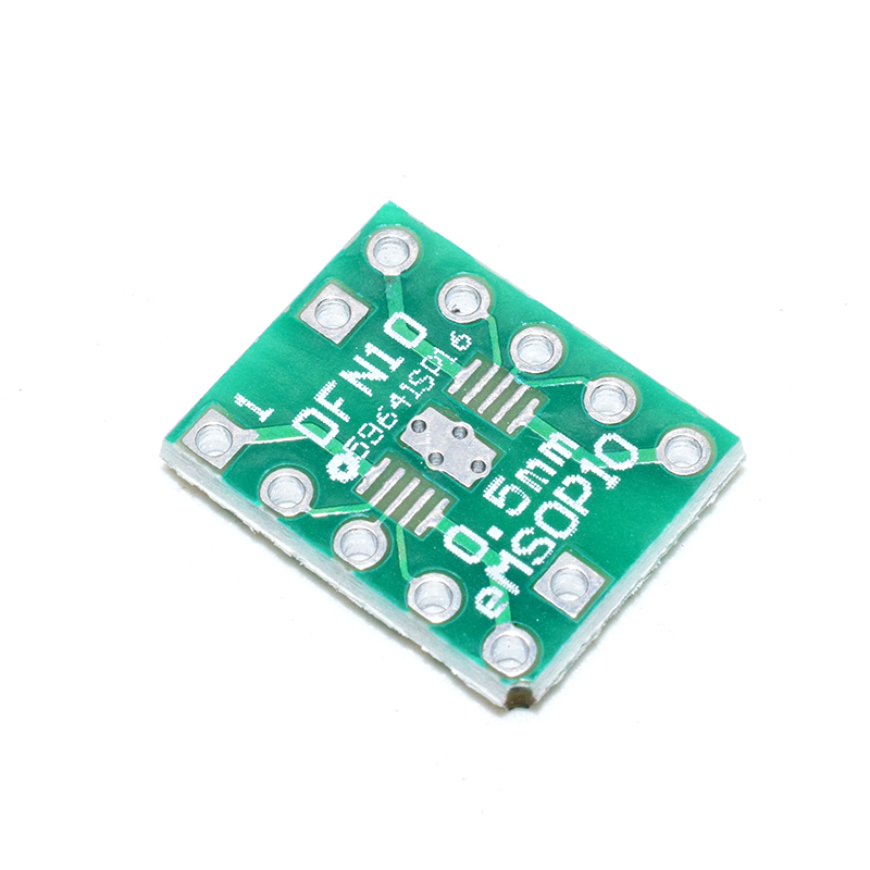 DFN10 to DIP10 eMSOP10 adapter board 0.5mm pitch pin