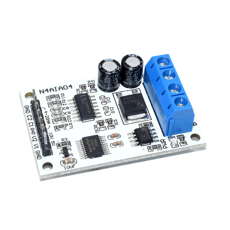 4 Channel Voltage Current Analog Acquisition RS485 Module S485 Modbus RTU ADC Module Current Transmitter Instruments