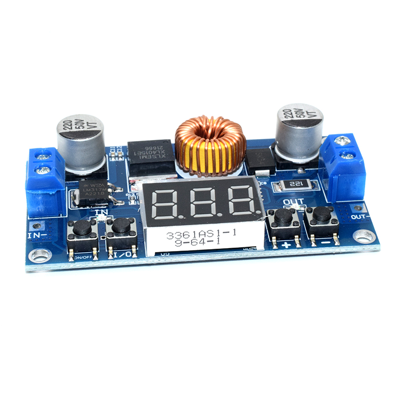High power dc dc/12v to 5v step-down module Vehicle mounted/DC 5A numerically controlled adjustable power regulator module