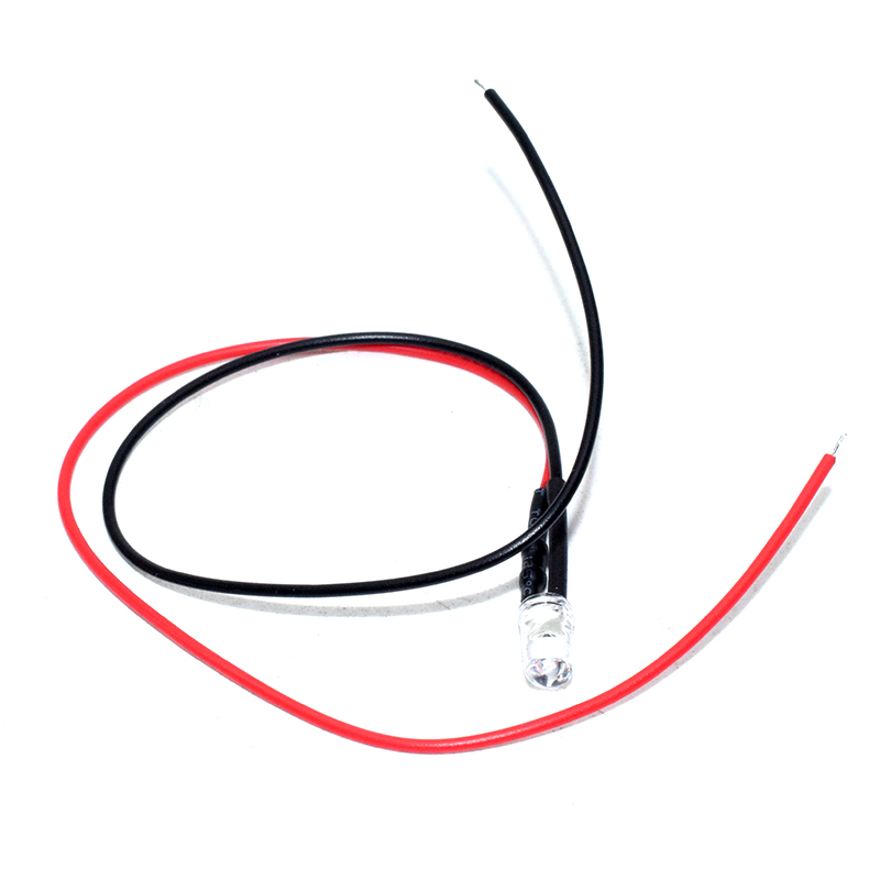 5MM Orange LED With 20CM Cable