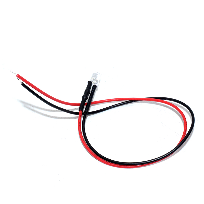 5MM White LED With 20CM Cable