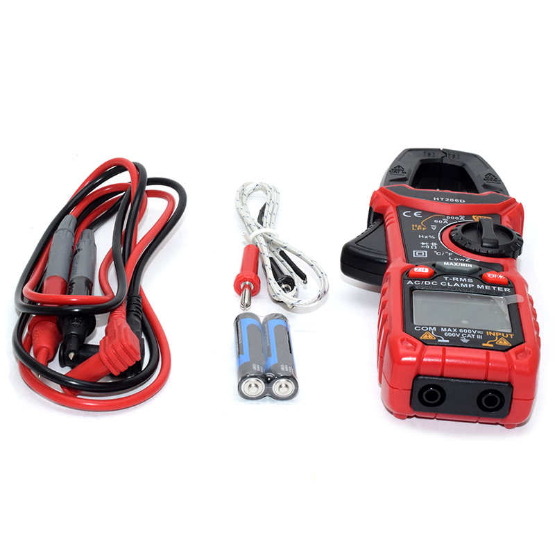 HABOTEST HT206D AC/DC Digital Clamp Meter For Measuring AC/DC Voltage AC/DC Current, NCV Clamp Multimeter