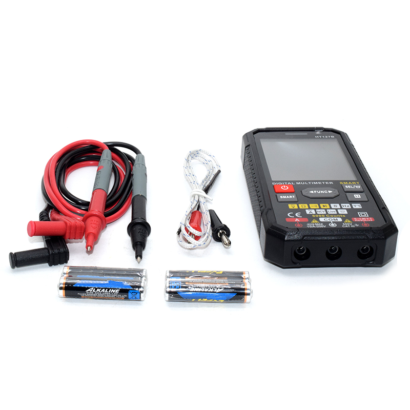 HABOTEST HT127B Digital Multimeter Auto Range DMM Voltmeter True RMS NCV AC DC Voltage Meter 6000 Counts Smart Multitester
