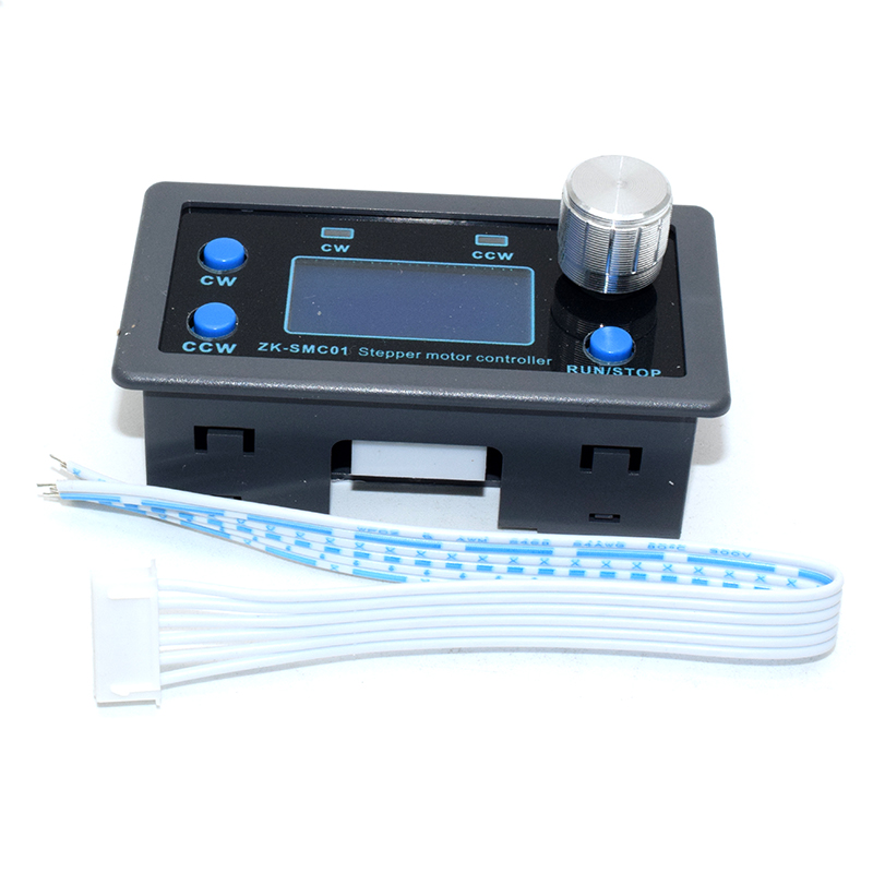 Nema 17/22 DC Stepper Motor Controller Adjustable Speed Angle Delay Distance CW CCW Module Regulator PLC Serial Communication ZK-SMC01