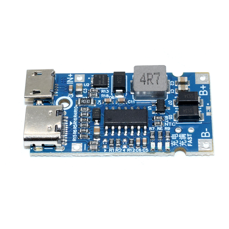 Type-C USB 2S BMS 4.5V-15V 18W 2A Lithium Battery Charging Module Support QC Fast Charge With Temperature Protection