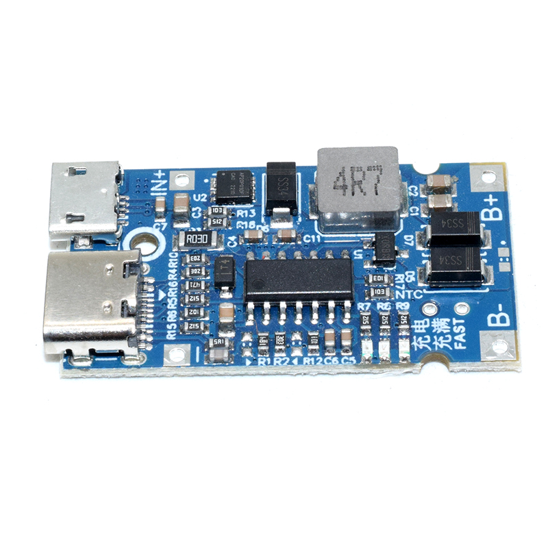 Type-C USB 3S BMS 4.5V-15V 18W 2A Lithium Battery Charging Module Support QC Fast Charge With Temperature Protection