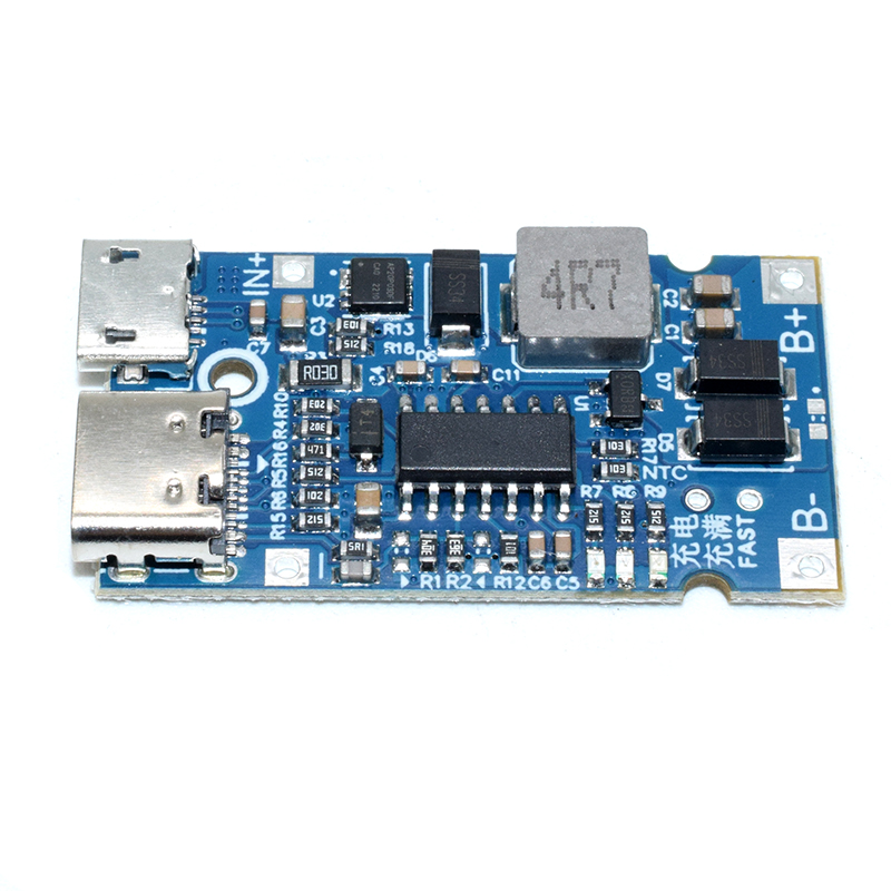 Type-C USB 4S BMS 4.5V-15V 18W 2A Lithium Battery Charging Module Support QC Fast Charge With Temperature Protection