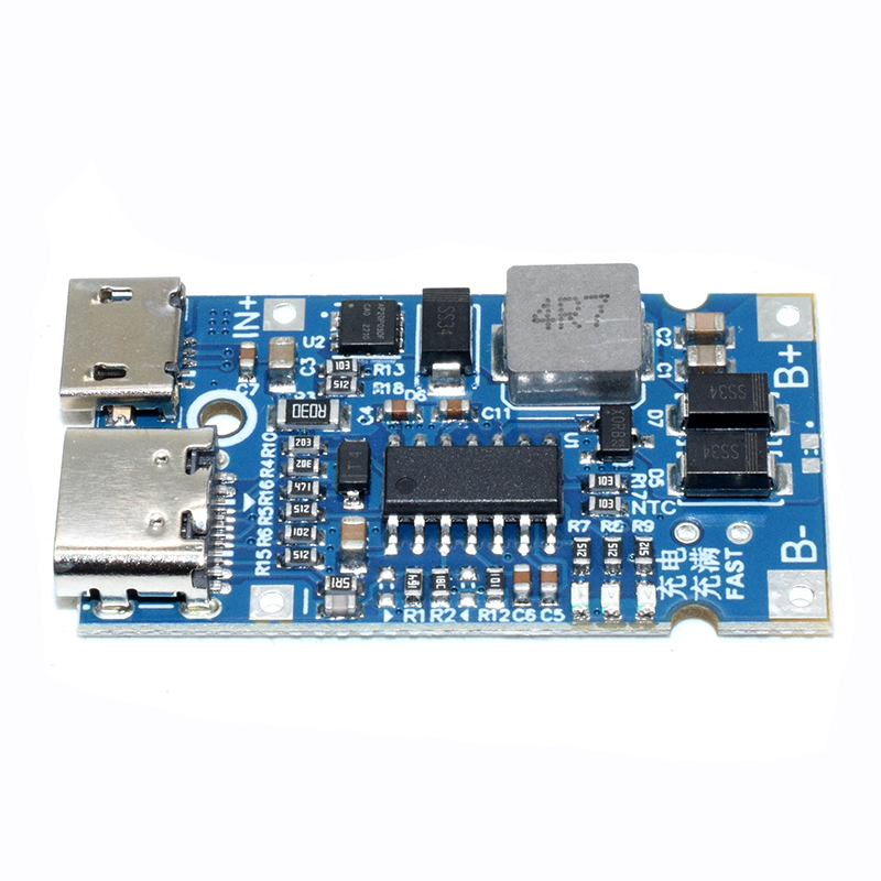 Type-C USB 5S BMS 4.5V-15V 18W 2A Lithium Battery Charging Module Support QC Fast Charge With Temperature Protection