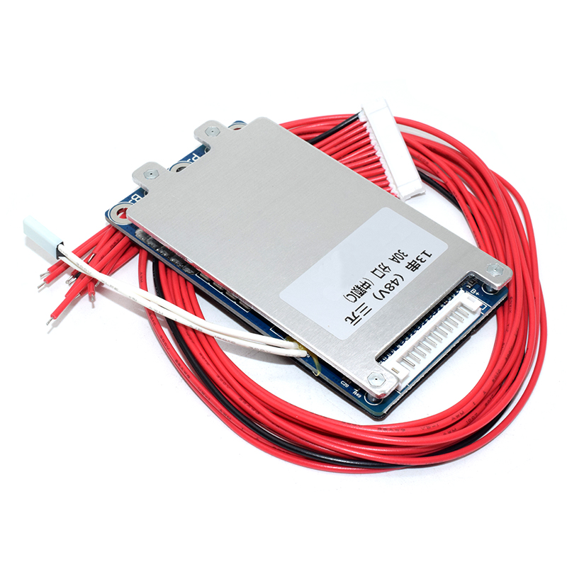Bisida BMS 48V 13S 30A With Equalizer Different ports Rechargeable 18650 Lithium Battery Protection Board For E-bike/E-Scooter